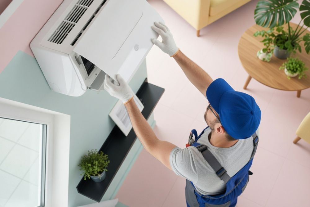 aire acondicionado está mal instalado