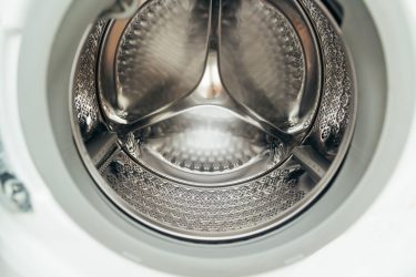 Tambor de lavadora moderna limpia