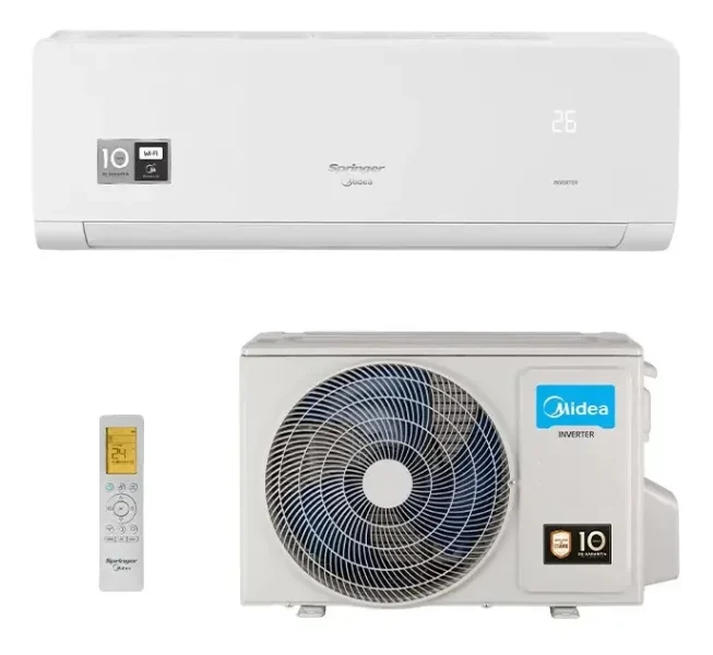 Ficha técnica Midea Inversor de aire acondicionado Xtreme Connect Springer Midea 12000 Fr, color blanco