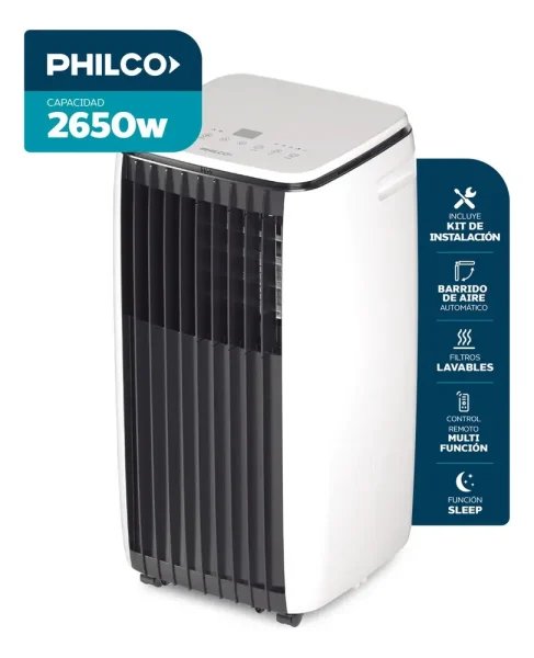 Ficha técnica Philco Portátil Frío/calor 2279 Fg
