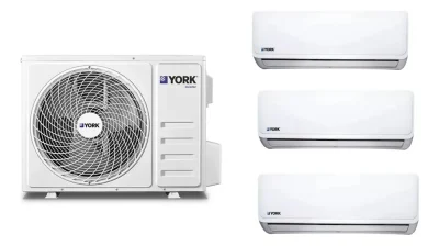 Ficha técnica York Multisplit Inverter York 3×1 Frío/Calor 27000 BTU 7000 fg