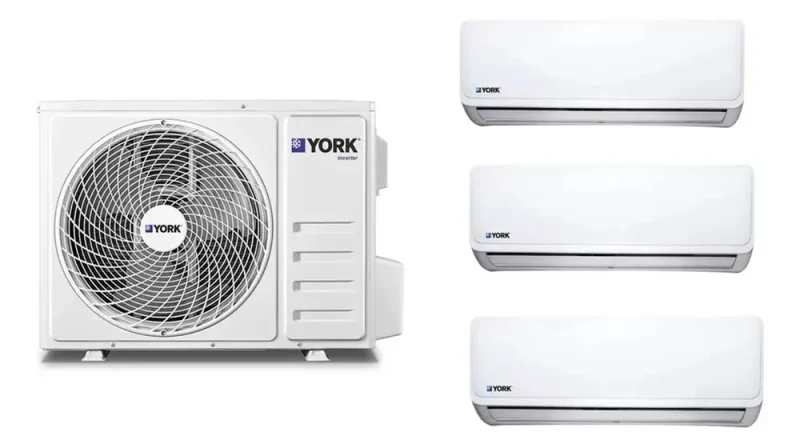Ficha técnica York Multisplit Inverter York 3×1 Frío/Calor 27000 BTU 7000 fg