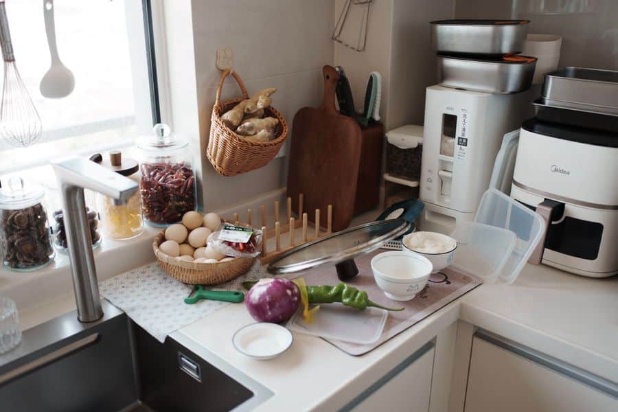 Ingredientes frescos para cocina familiar