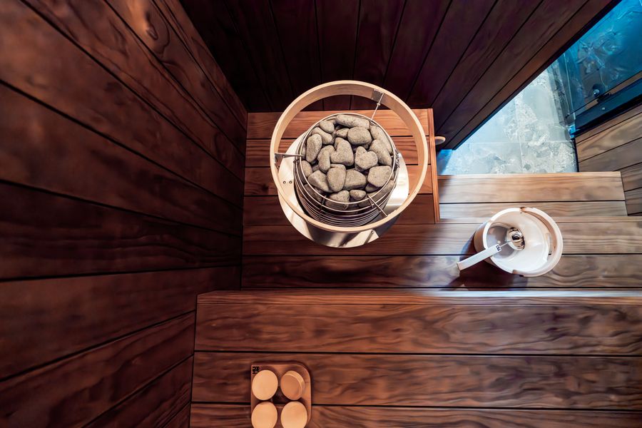 Sauna nórdica con calefactor eléctrico